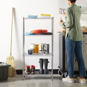 Amazon Basics 4-Shelf Narrow Adjustable Storage Shelving Unit $37.20 1 storage unit