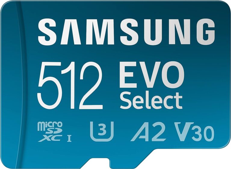 SAMSUNG EVO Select 512gb Micro SD-Memory-Card