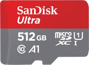 SanDisk 512GB Ultra microSDXC UHS-I Memory Card