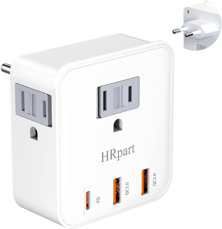 HRpart European Travel Plug Adapter