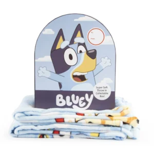 Bluey Shaped Box Throw Set