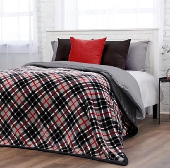 Northwest Ashford Home Cozy Ultimate Plush Throw Blanket (Balmoral Plaid King Size, 108 x 90 inches) $15.99 13 Northwest Ashford