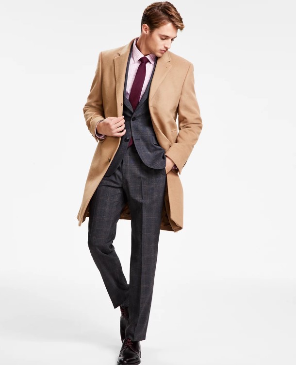 Michael Kors Men's Classic Fit Luxury Wool Cashmere Blend Overcoats $99.99 17 Michael Kors