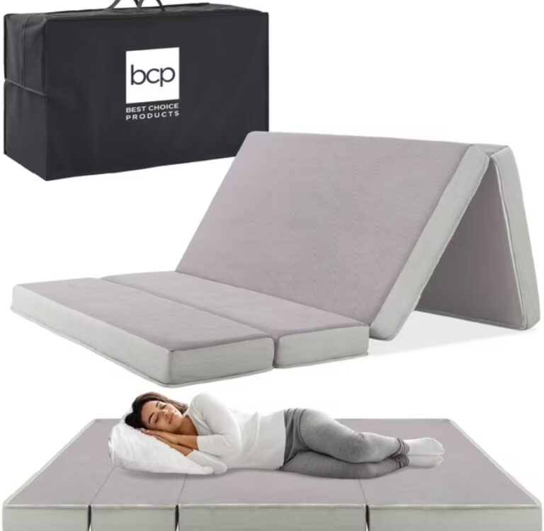 Best Choice Products 4" Thick Folding Tri-Fold Mattress w/ Carry Case from $79.99 11 Best Choice Products