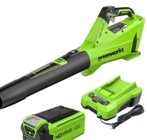 Greenworks 40V 450 CFM 120MPH Cordless Battery Leaf Blower w/ 2.5Ah Battery & Charger $53.55 11 Greenworks