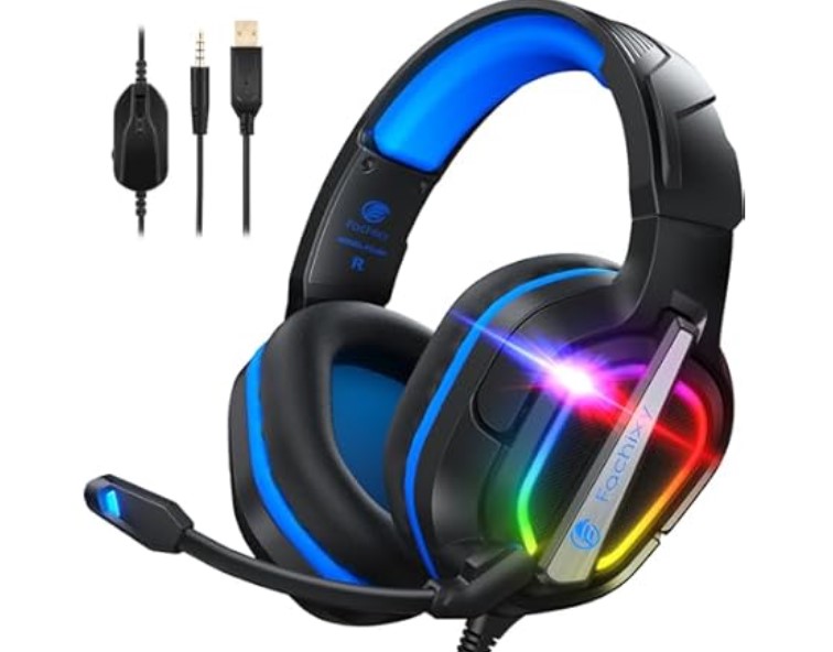 Fachixy FC200 Gaming Headset with 3.5mm Jack & RGB Light $4.99 1 Fachixy FC200