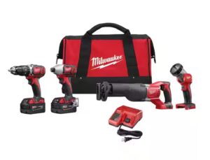 Milwaukee M18 18V Lithium-Ion Cordless Combo Tool Kit $199 31 Milwaukee M18
