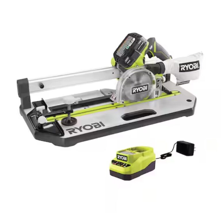 Ryobi ONE+ 18V Cordless 5-1/2 in. Flooring Saw Kit with Blade, 4.0 Ah Battery, and Charger $229 7 Ryobi ONE+