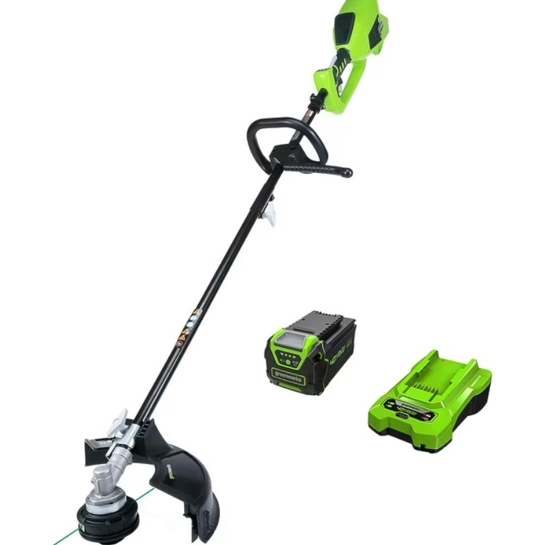 Greenworks 40V 14" Cordless Battery String Trimmer (Attachment Capable) with 4.0 Ah Battery & Charger $111.34 17 greenworks