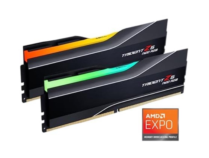 G.Skill Trident Z5 Neo RGB Series AMD Expo 32GB (2 x 16GB) DDR5 PC RAM $69.73 5 G.Skill