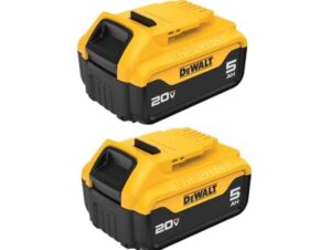 2-Pack Dewalt 20V MAX 5Ah Lithium-Ion Battery $94 19 Dewalt
