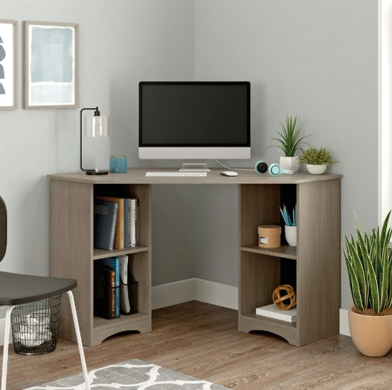 Sauder Beginnings Corner Desk with Shelves $52.42 7 Sauder