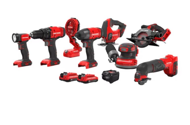 Craftsman V20 8-Tool Power Tool Combo Kit w/2 Batteries & Charger $149 17 CRAFTSMAN