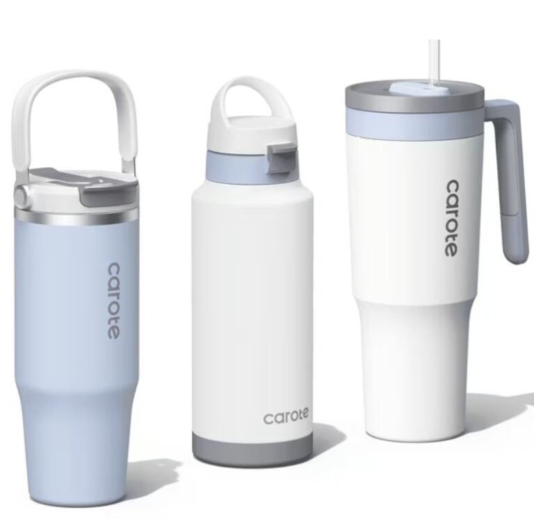 3-Piece Carote Insulated Stainless Steel Tumbler Set with Handles $29.99 3 Carote