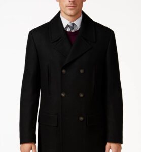 Michael Kors Men's Double-Breasted Wool Blend Peacoat $55.30 33 Michael Kors