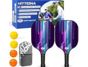 Set of 2 Hittiona Pickleball Paddles $14.99 37 Hittiona