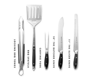 6-Piece Schmidt Brothers BBQ Grilling Tool and Knife Set with Carrying Case $16.21 15 Schmidt Brothers