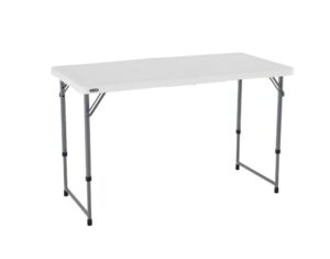 Lifetime 4FT Height Adjustable Indoor/Outdoor Folding Table $33.97 9 Lifetime