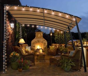 Aecojoy 13ft x 10ft Retractable Gazebo $184.99 1 Aecojoy