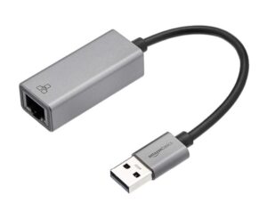 Amazon Basics Aluminum USB 3.0 Gigabit Ethernet Adapter $4.99 1 Amazon Basics