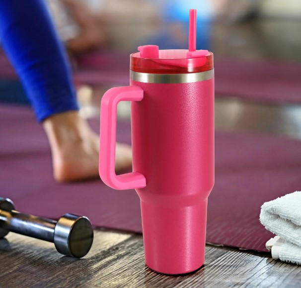 Mainstays 40oz Stainless Steel Tumbler with Straw and Handle $6.22 5 Mainstays