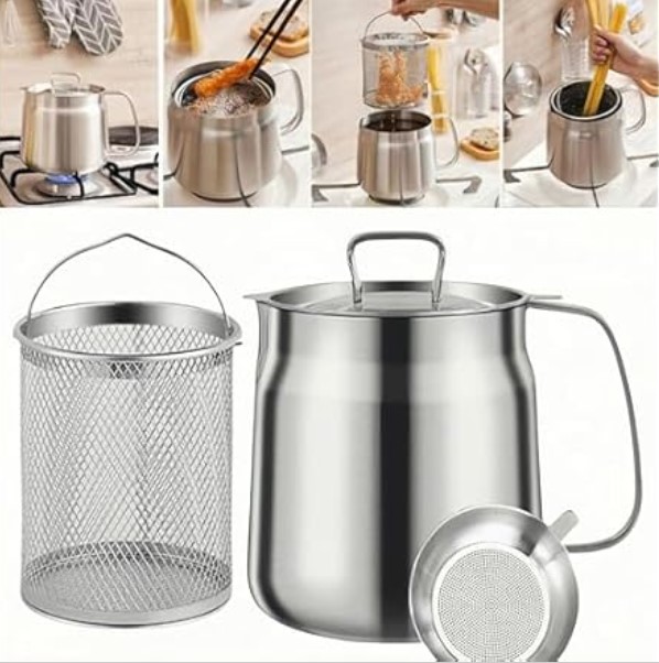 GADO 50oz Deep Fryer Pot with Basket & Strainer $19.99 3 GADO