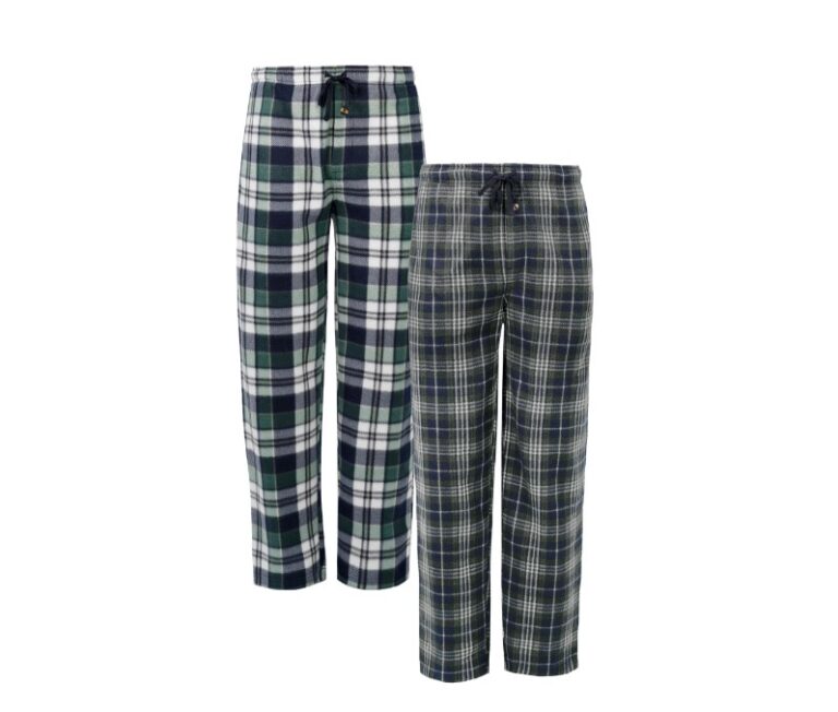 2-Pack Fruit of the Loom Men's Plaid Fleece Pajama Pant $6.50 15 Fruit of the Loom