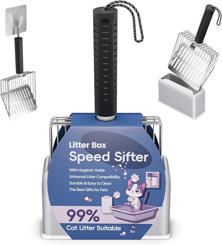 Aoktech Stainless Steel Cat Litter Scoop with Holder $9.89 9 Aoktech