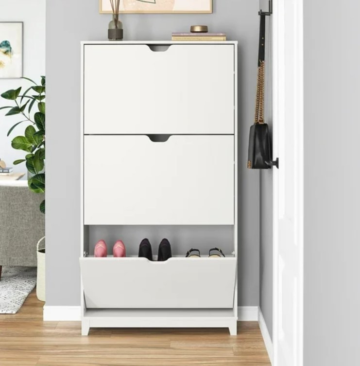 Mainstays 3-Tier Shoe Storage Cabinet $59 9 Mainstays