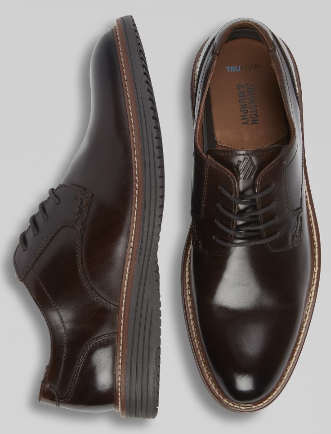 Johnston & Murphy Hodges Leather Plain Toe Oxfords $33.99 12 Johnston & Murphy