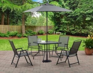 6-Piece Mainstays Albany Lane Outdoor Patio Dining Set $74 1 Mainstays