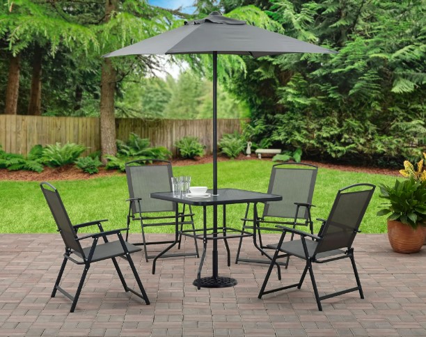 6-Piece Mainstays Albany Lane Outdoor Patio Dining Set $67 21 Mainstays