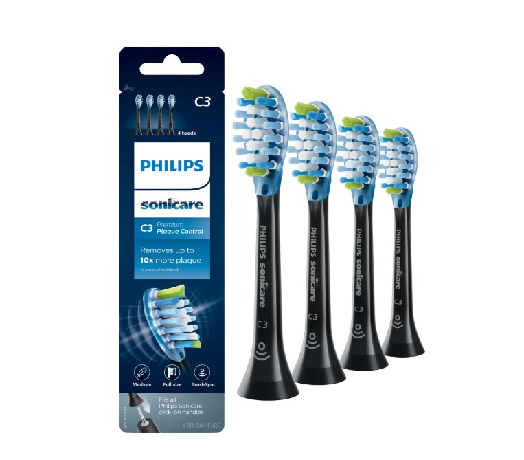 4-Pack Philips Sonicare C3 Premium Plaque Control Replacement Brush Heads $22 13 Philips