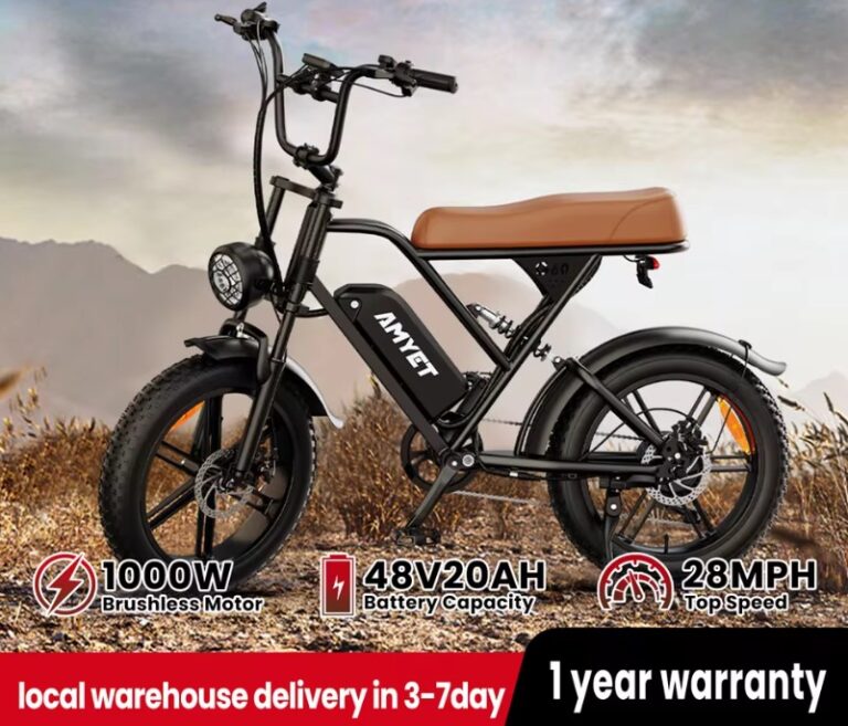 AMYET V9-G60 48V 20AH 1000W Electric Bike $472.29 13 AMYET