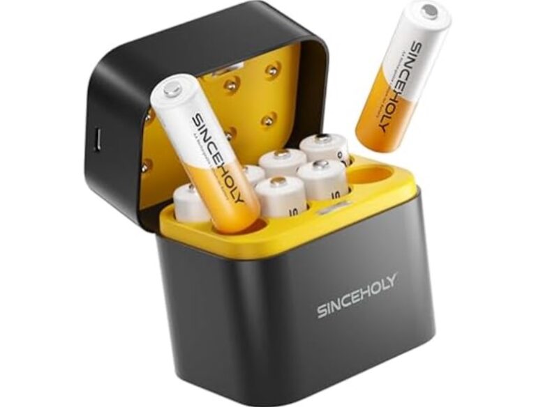 8-Pack SINCEHOLY 1.5V 3000mWh Rechargeable Lithium AA Batteries $14.99 10 SINCEHOLY