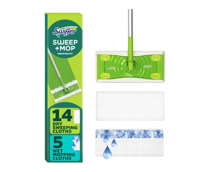 Swiffer Sweeper 2-in-1 Sweep and Mop Starter Kit (1 Mop + 19 Refills) $16.99 13 Swiffer
