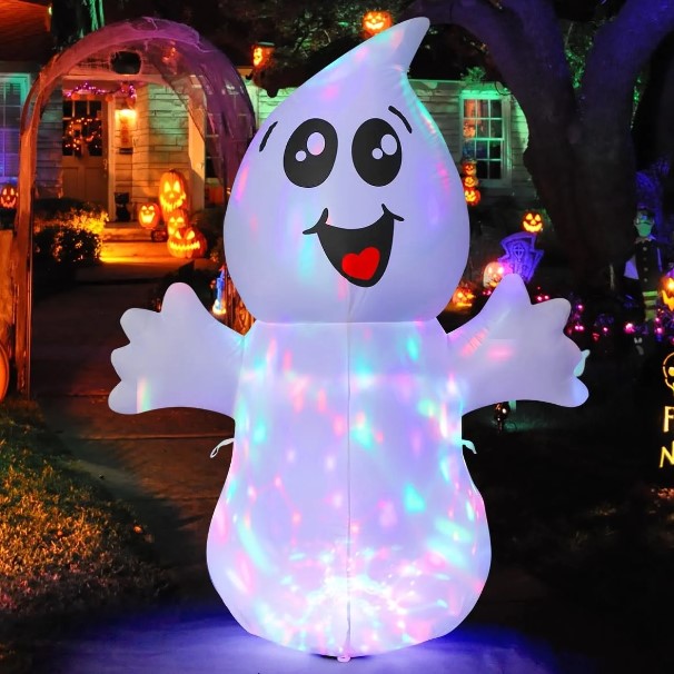 GOOSH 5ft Halloween Inflatable Ghost with Built-in LEDs $19.99 18 GOOSH