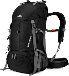 Loowoko 50L Hiking Backpack with Rain Cover $39.99 49 Loowoko