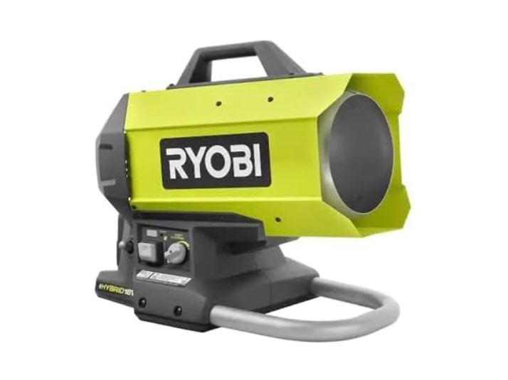 Ryobi ONE+ PCL801 18V Hybrid Forced Air Propane Heater $89.99 9 Ryobi ONE+