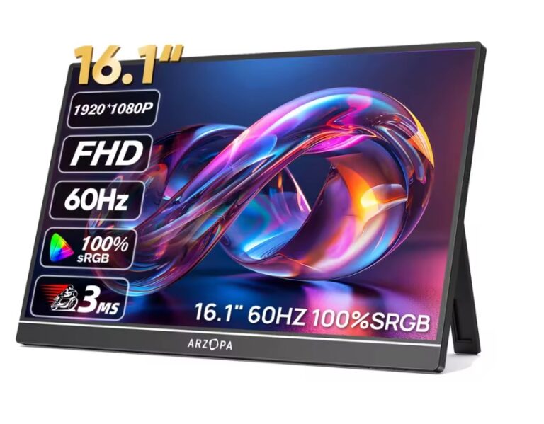 ARZOPA 16.1'' 100% sRGB 1080P Portable IPS Monitor $57.61 1 ARZOPA
