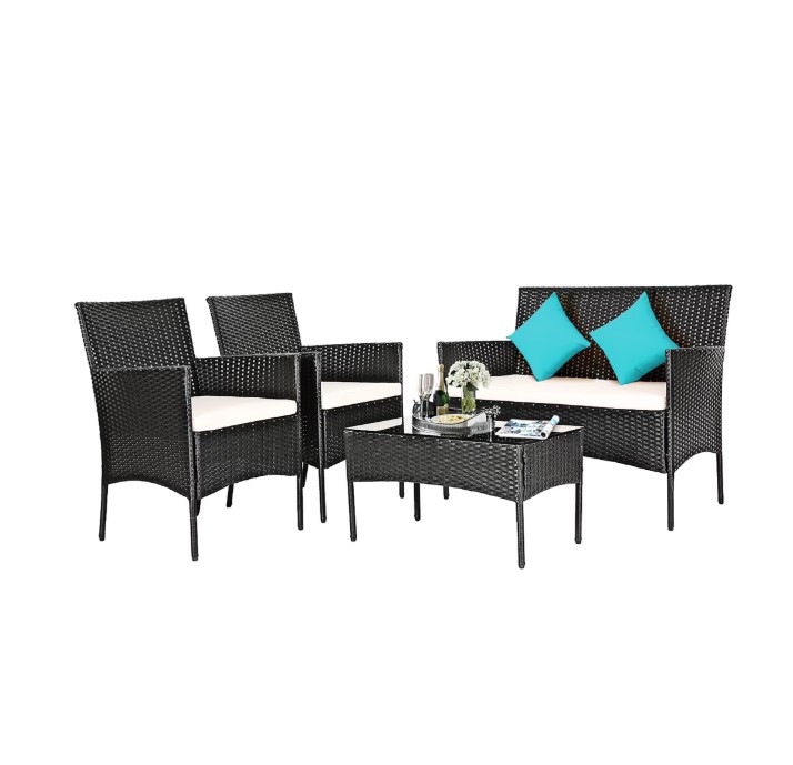 4-Piece Costway Patio Furniture Set $109.99 8 Costway