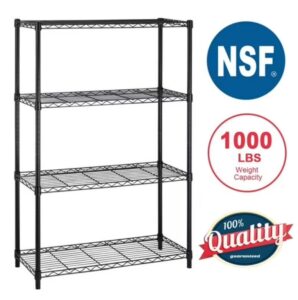 BestOffice 4-Shelf Wire Shelving Unit (54"x36"x14") $37.99 1 BestOffice