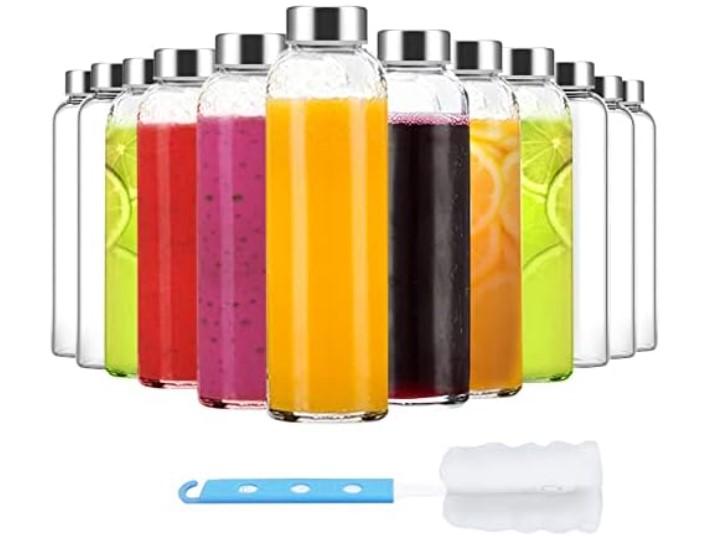 12-Pack Luxfuel 18oz Glass Juice Bottles $19.99 7 Luxfuel