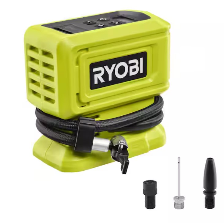 RYOBI ONE+ 18V Cordless High Pressure Inflator (Tool Only) $24.97 30 RYOBI ONE+