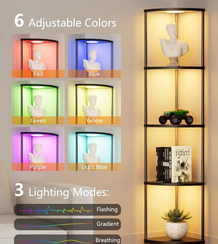 Corner Shelf RGBCW (11.8"x 11.8" x 64.5") $39.99 28 Corner Shelf