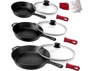 Cuisinel 8"+10"+12" Cast Iron Skillets Set $39.99 1 Cuisinel