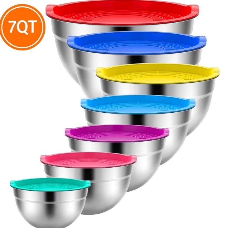 7-Pack TINANA Mixing Bowls with Lids $18.98 25 TINANA