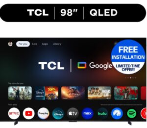 TCL 98" 4K QLED 144Hz Google TV (98Q51CG) $998 1 TCL