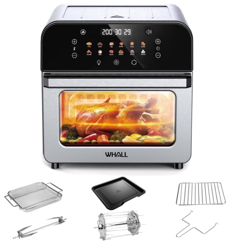 Whall 12QT Touchscreen Air Fryer Toaster Oven $79.99 7 Whall