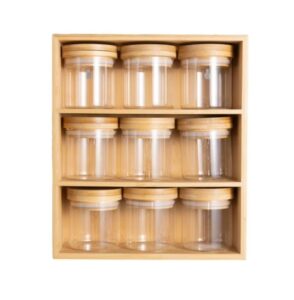 Better Homes & Gardens Bamboo Holder with 9 Bamboo Swivel Lid Glass Spice Jars $19 29 Better Homes & Gardens